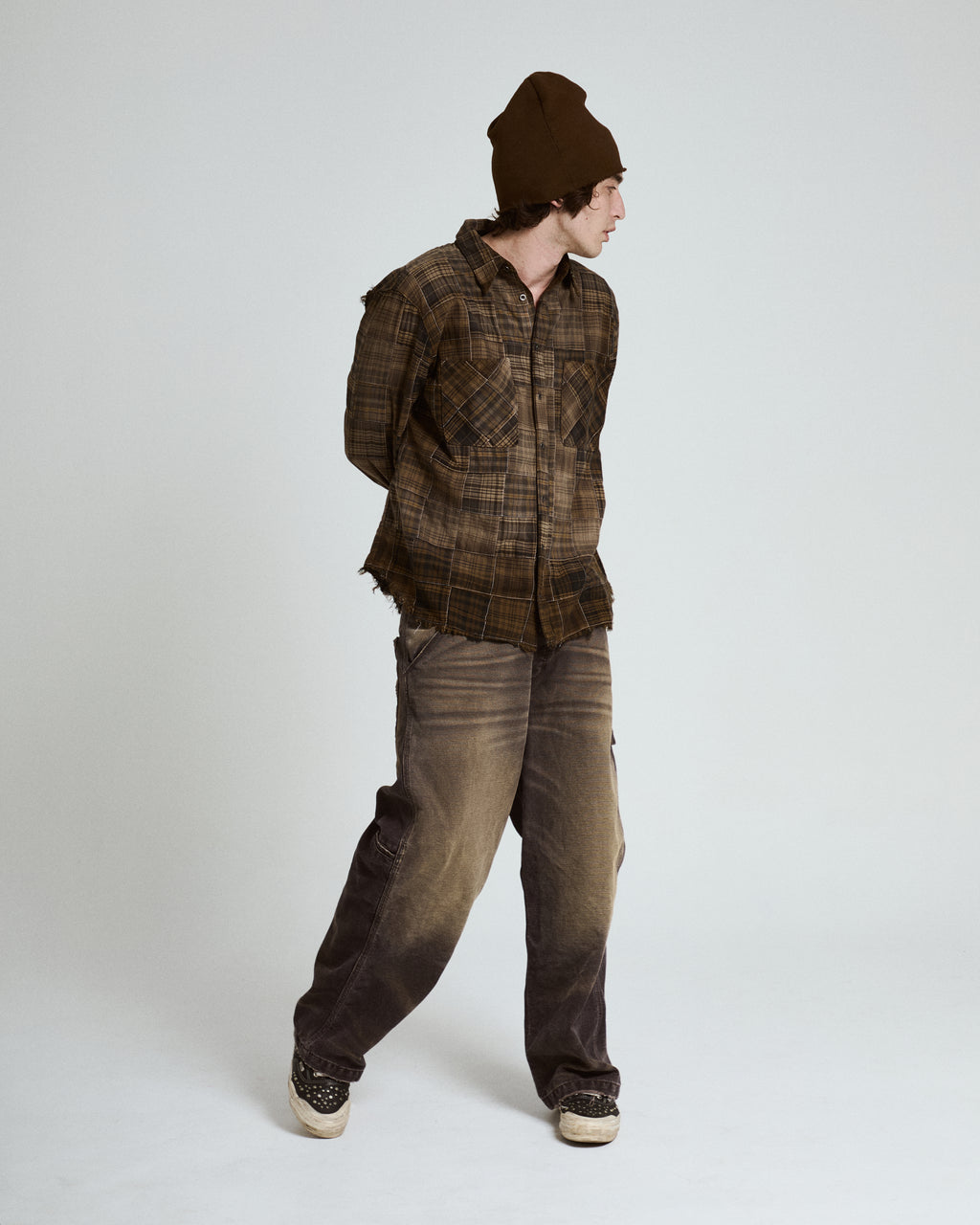 Patchwork Midwestern Shirt - Muddy Mirage