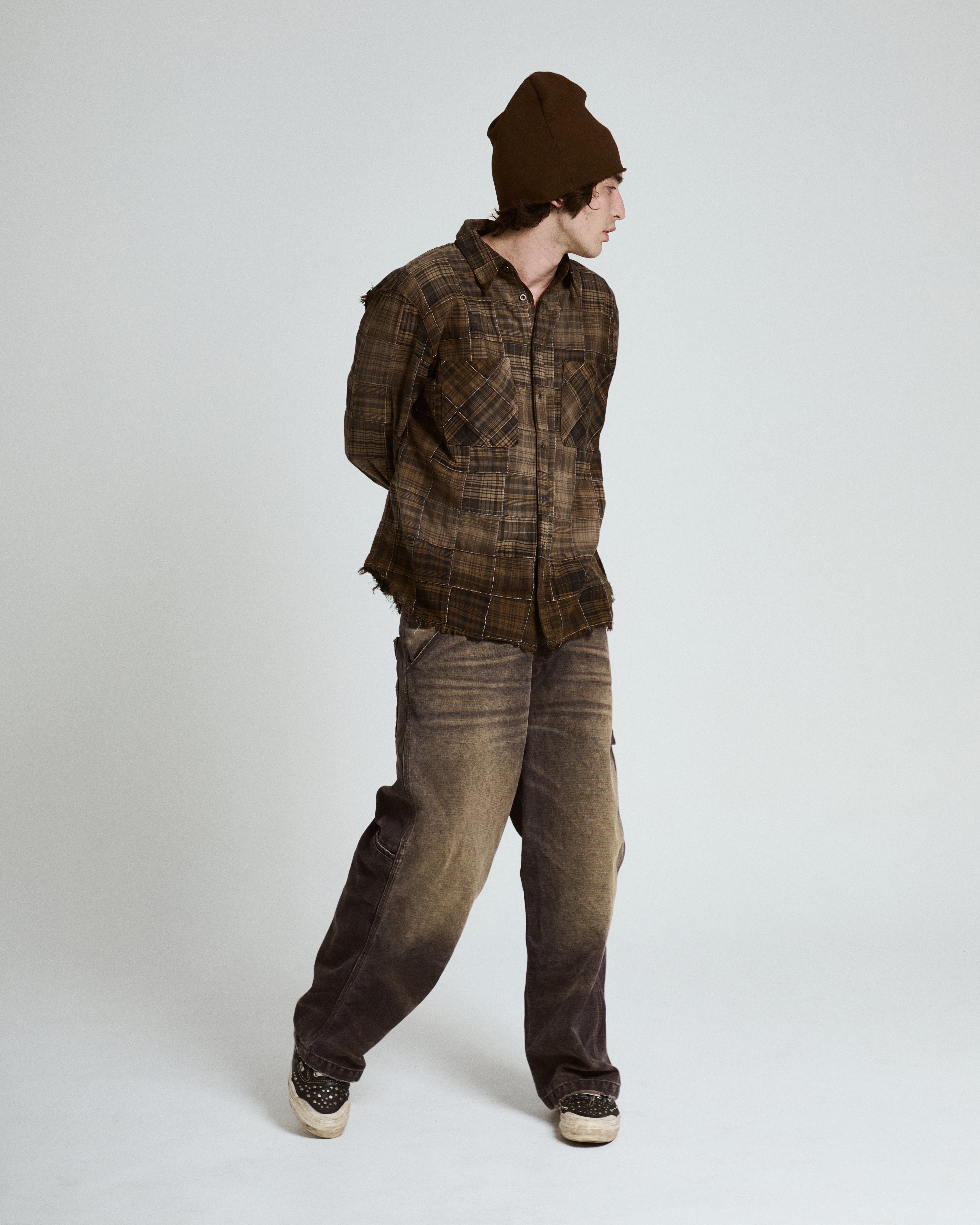 Patchwork Midwestern Shirt - Muddy Mirage