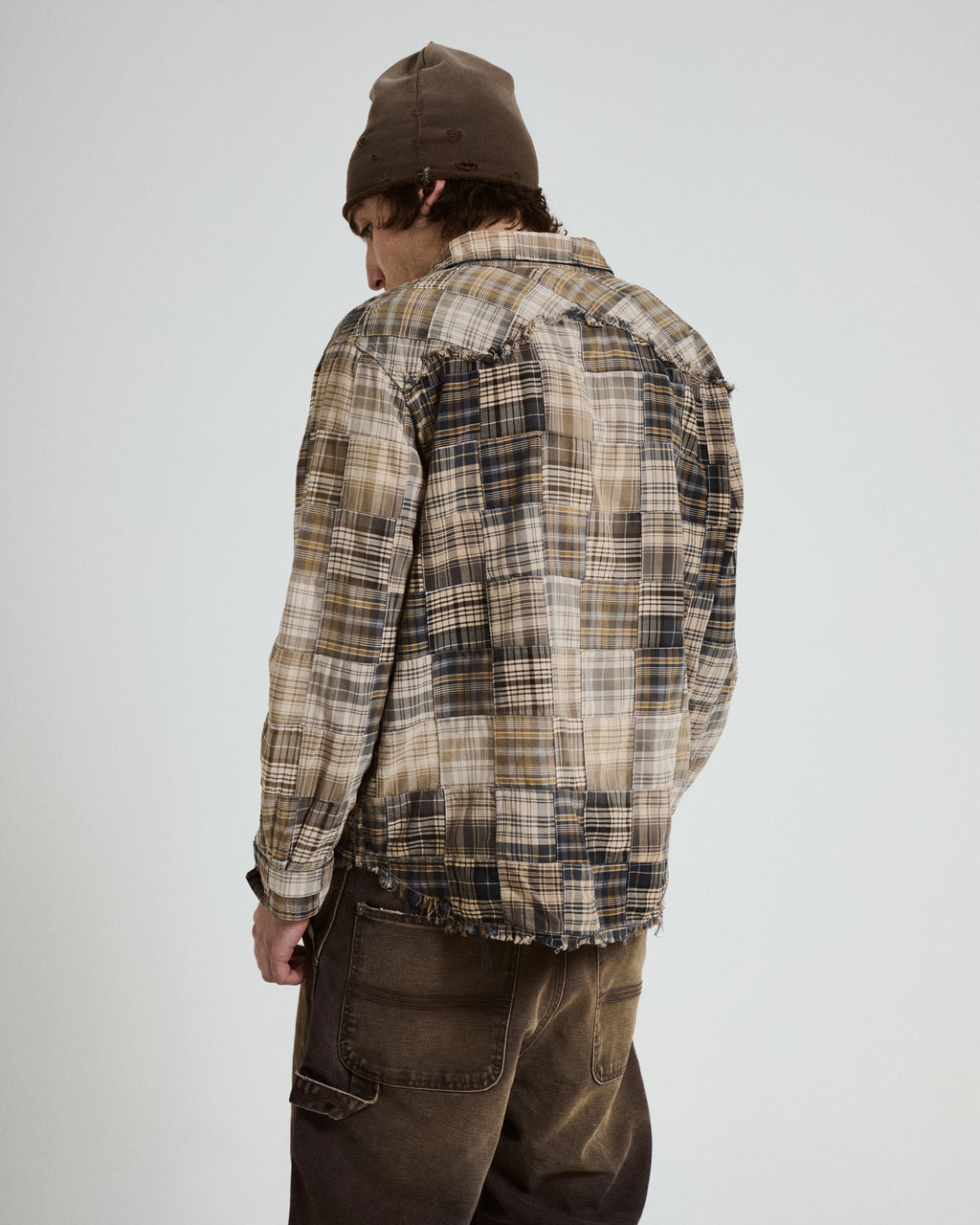 Patchwork Midwestern Shirt - Sunburnt Patina