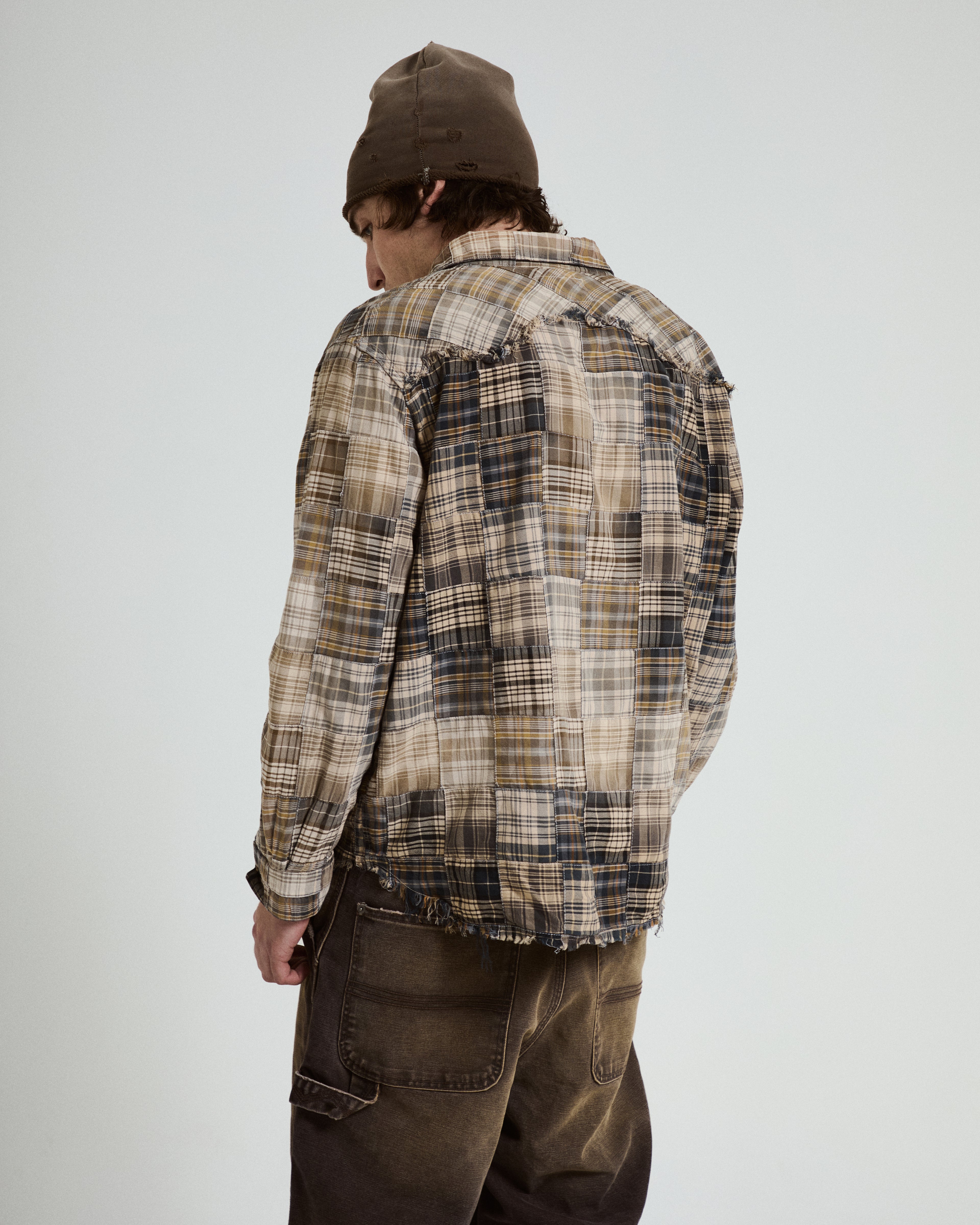 Patchwork Midwestern Shirt - Sunburnt Patina