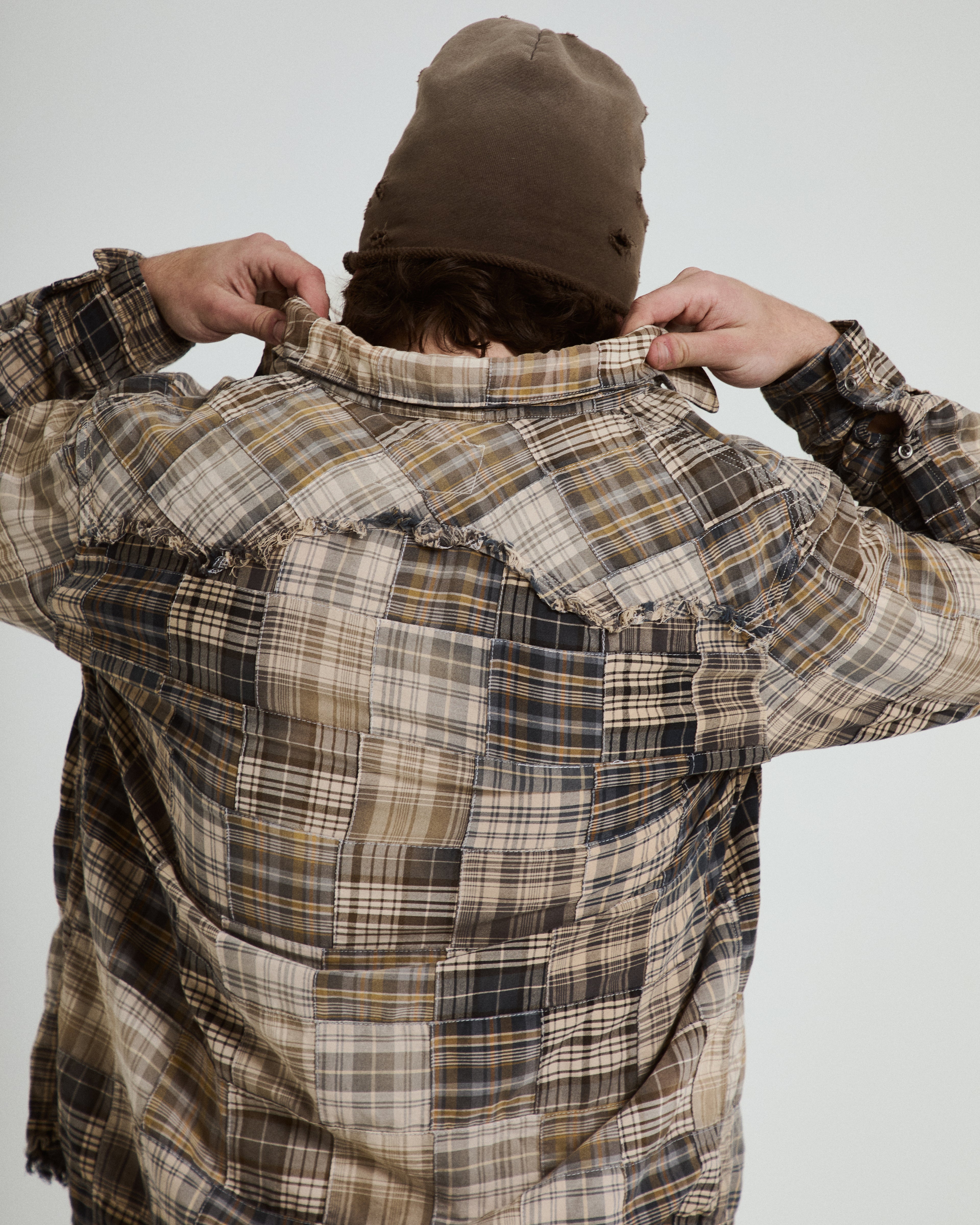 Patchwork Midwestern Shirt - Sunburnt Patina