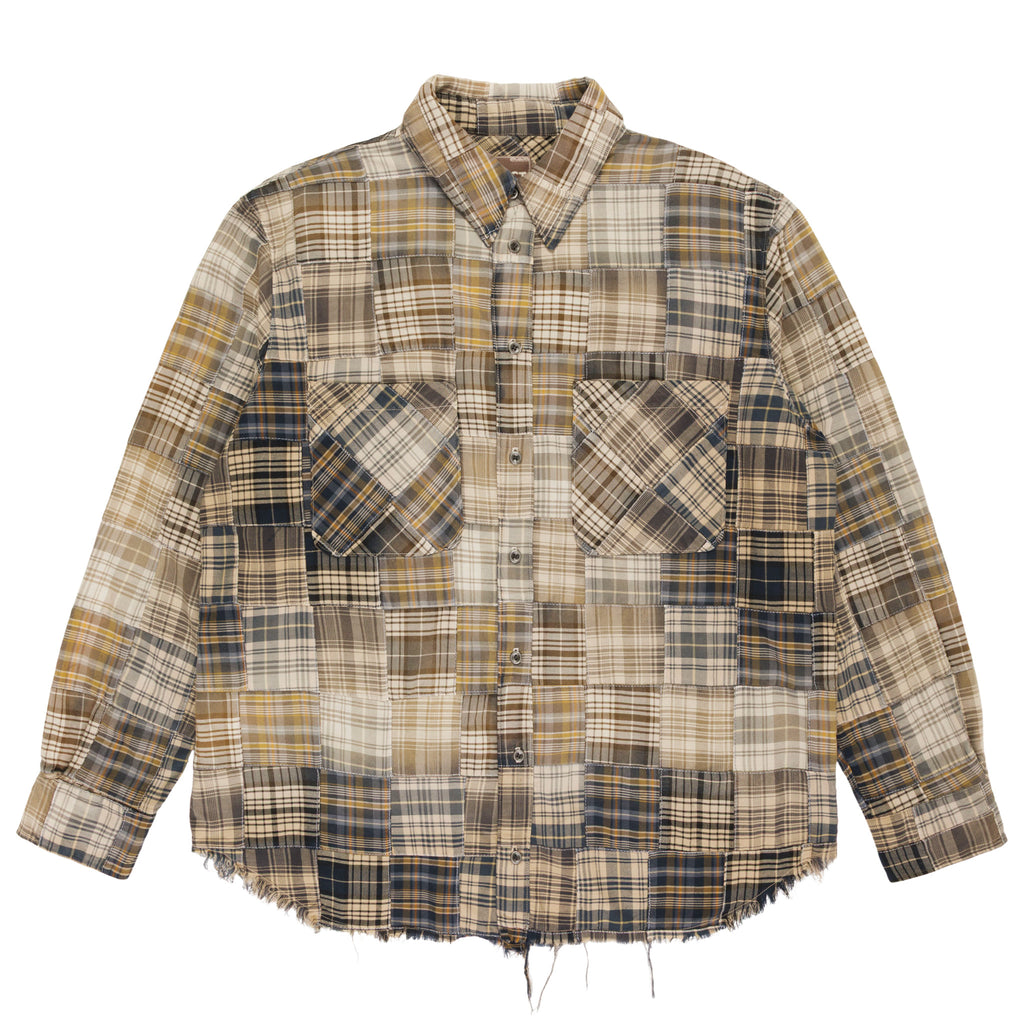 Patchwork Midwestern Shirt - Sunburnt Patina